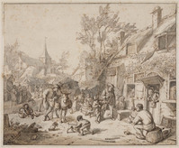 S 019
<br/>
Dorpsfeest
<br/>
<em>Dusart, Cornelis (1660-1704)</em>